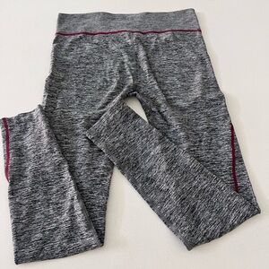 Amazing Sports gray‎ maroon leggings women’s large